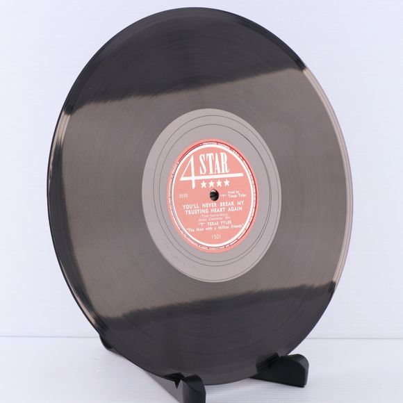 T Texas Tyler, Wrong Side Of Town /You'll Never Break 1950 10" 78 pm Record 1501 - Picture 12 of 16